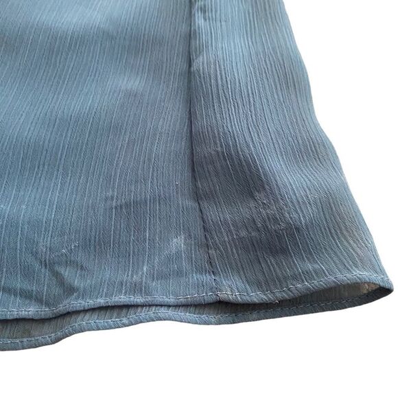 David’s Bridal | Crinkle Chiffon Dress with Cascade Skirt, Size 0 - Picture 11 of 12